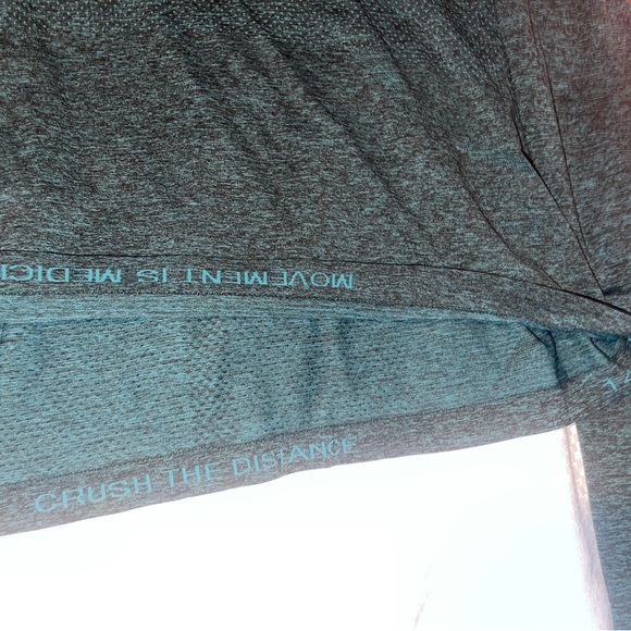 Lululemon Swiftly 2.0 Race Length Top. Long Sleeve Teal Lagoon/Black. Size 14 - Picture 9 of 9